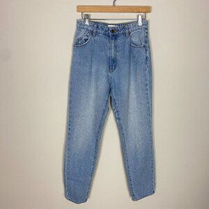 Rollas Dusters High Rise Slim Jeans Distressed Light Wash High Rise Womens 28